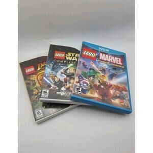 Wii Nintendo Lego 3 Game Lot Star Wars Indiana Jones & Marvel